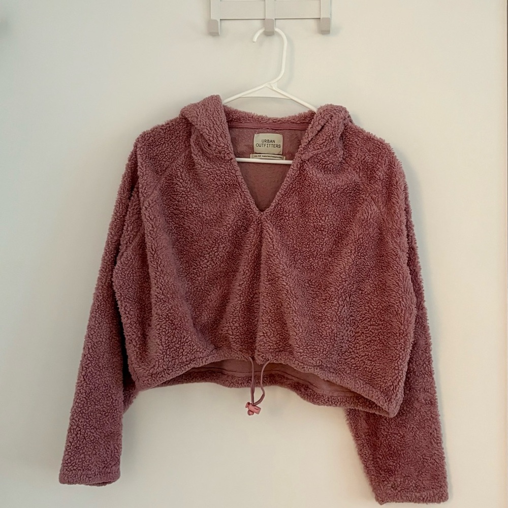 Urban Outfitters Soft Pink Fleece Hoodie